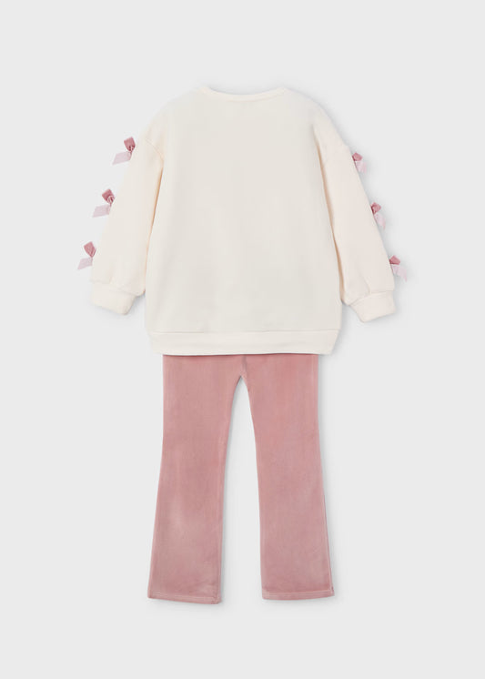 Mayoral - Bow Sweatshirt and Leggings Set