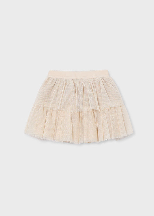 Mayoral Girl Tulle Skirt Sand