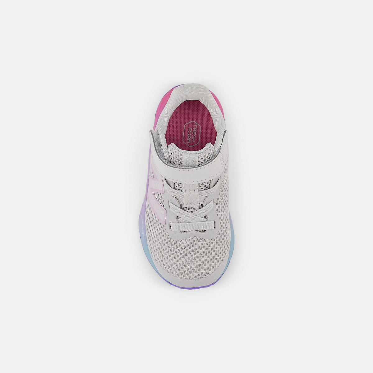 New Balance Fresh Foam Arishi v4 Running Shoe - Bungee Lace - Toddler - Grey Matter
