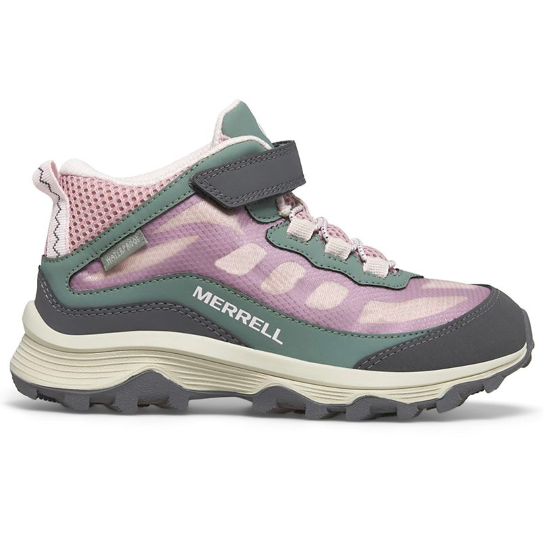 Merrell Moab Speed 2 Mid Waterproof Kids Sneaker Pink
