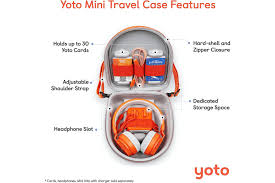 Yoto Mini Travel Case – Hard-Shell Protective Case with Card Storage | Travel-Ready