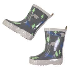 Korango - Bear Printed Gumboot - Charcoal