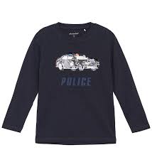 Minymo - Long Sleeve Police Car Flip Sequins T-shirt - 5 years