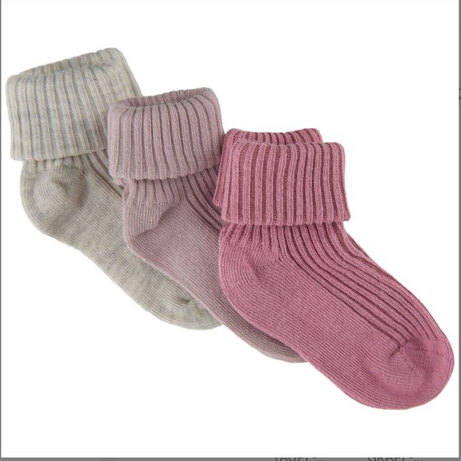 Minymo - Baby Socks Rib, 3-Pack