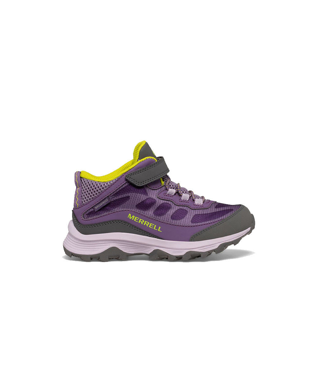 Merrell Moab Speed 2 Mid Waterproof Kids Sneaker Grape Cadet