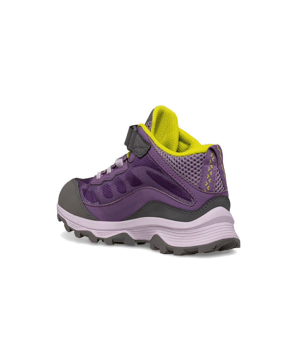 Merrell Moab Speed 2 Mid Waterproof Kids Sneaker Grape Cadet