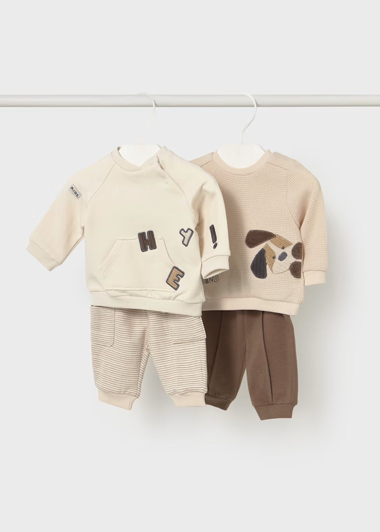 Mayoral - Newborn 4-Piece Set - Cocoa