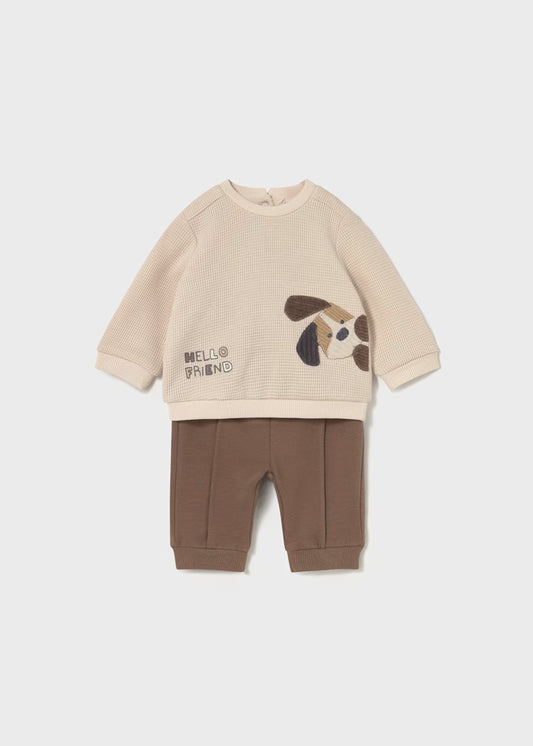 Mayoral Newborn 4-Piece Set Cocoa