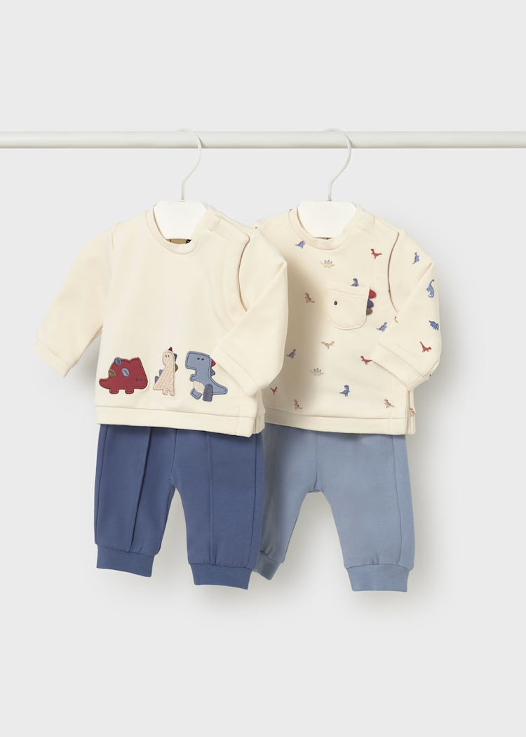 Mayoral - Newborn Boy 4-Piece Dino Set