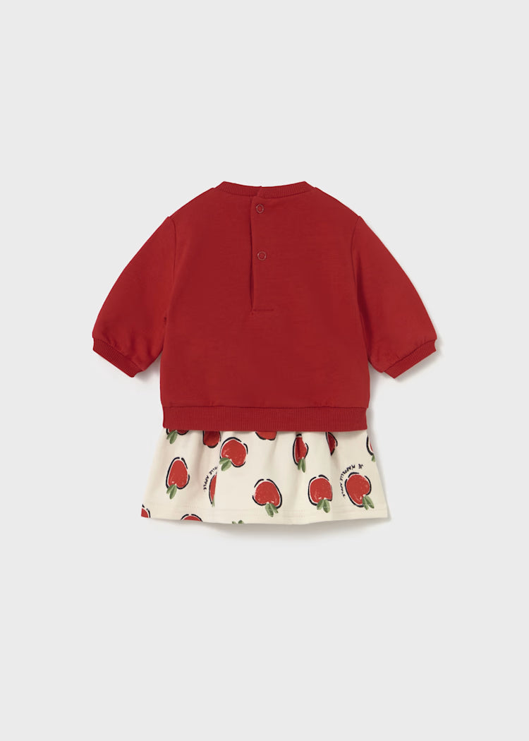 Mayoral - Newborn 4-Piece Set - Core of My Heart Red