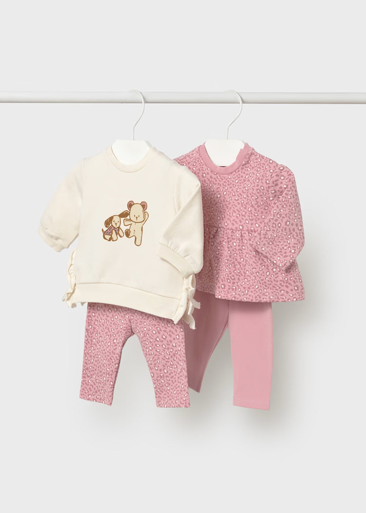 Mayoral Newborn Girl 4-Piece Set Orchid