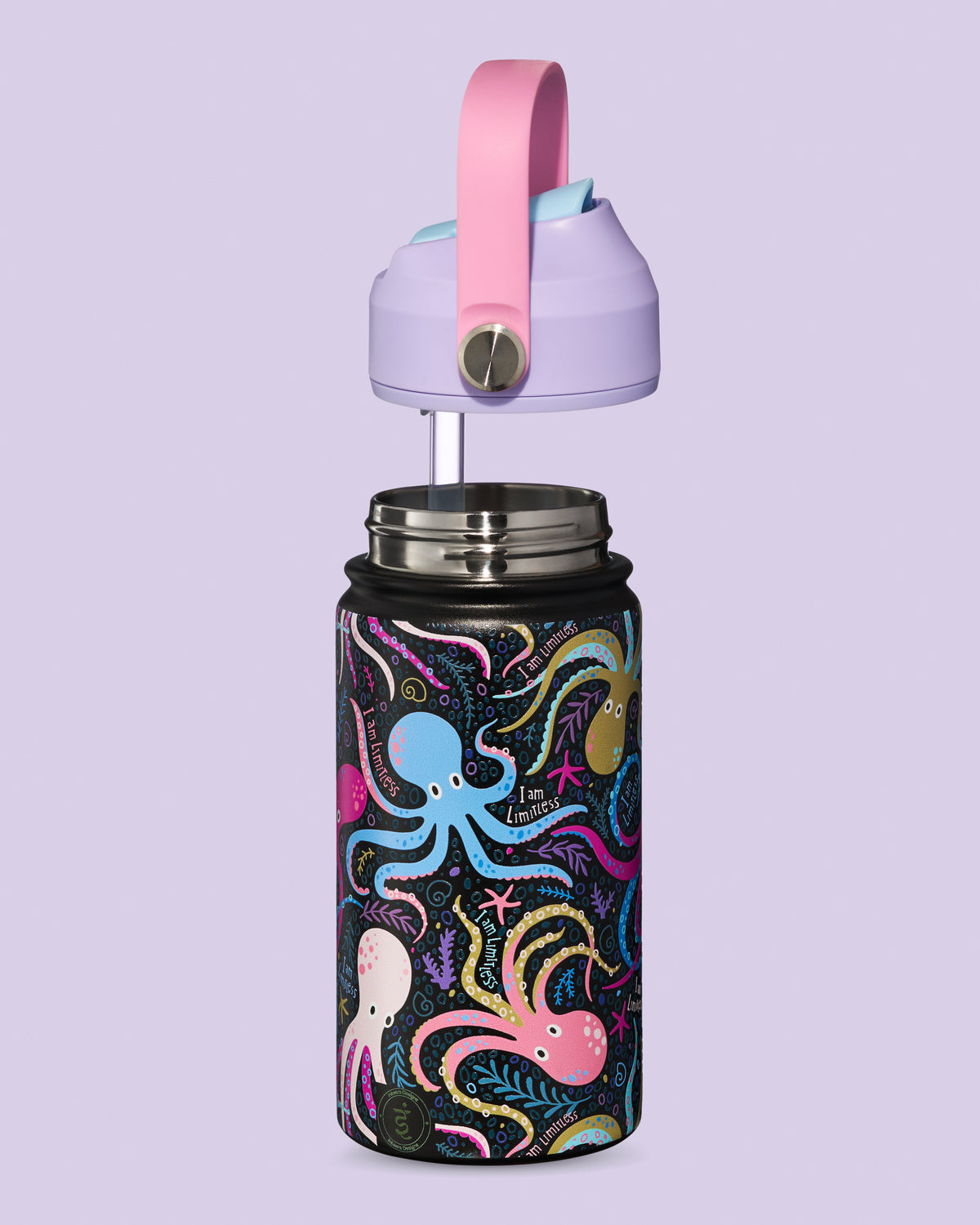 Inkaara Designs Kids Water Bottle, 12oz