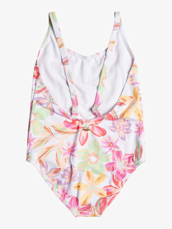 Roxy Girl's Tropical Time One-Piece Swimsuit- 10Y