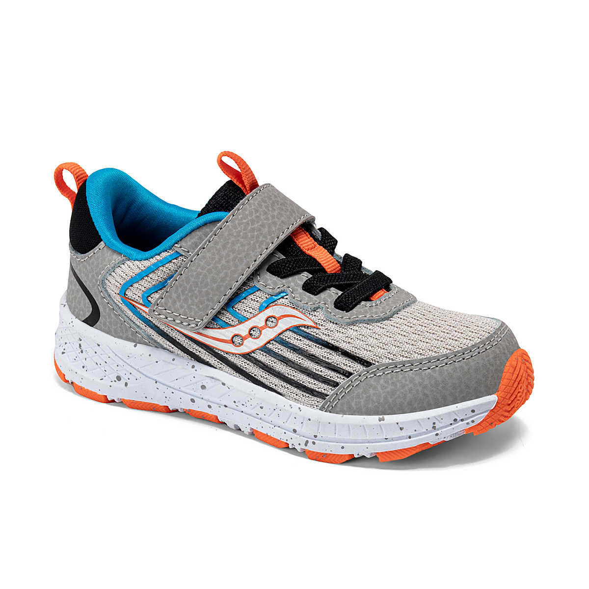 Saucony Big Kid's Wind 3.0 Lace Sneaker - Black/Grey