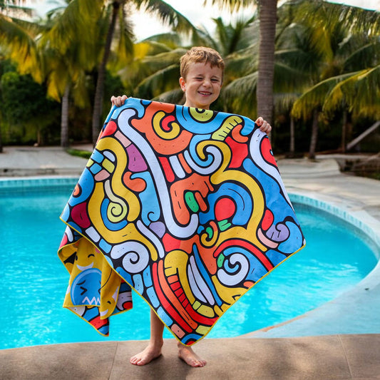 K5 - Microfiber Towel - Colorful Emoji