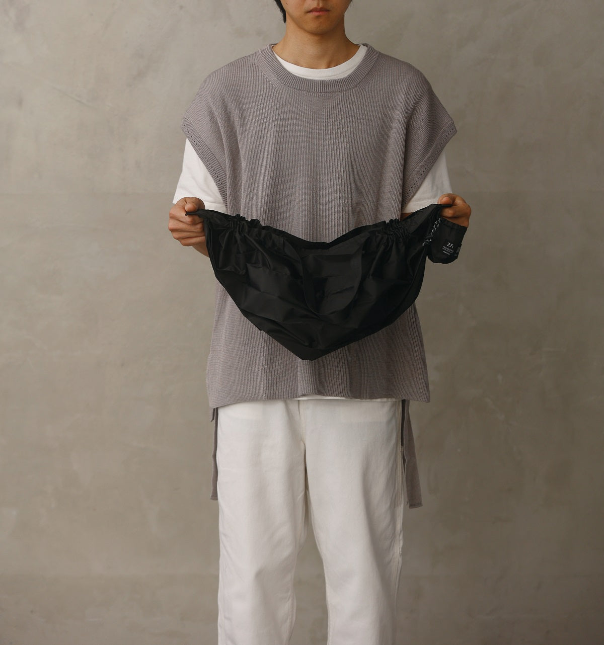 Shupatto Packable Bag w/Zipper - Black 27L