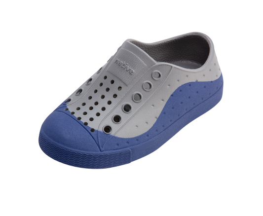 Native Shoes - Jefferson Roam Kids - Satellite Grey / Ink Blue