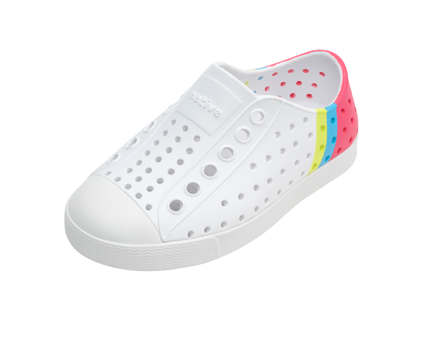 Native Shoes Jefferson Block Kids Shell White / Dazzle Maria Celery Block