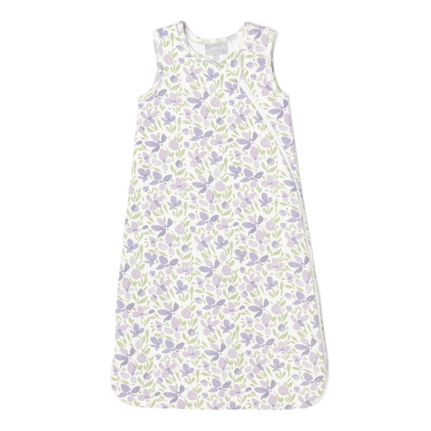 Coccoli Modal Sleepsack 1.5 tog - Violets on Cream