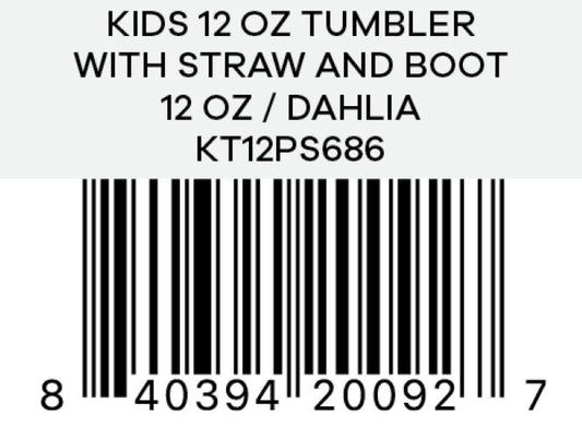 Hydro Flask - Kids 12 OZ Tumbler With Straw And Boot Dahlia
