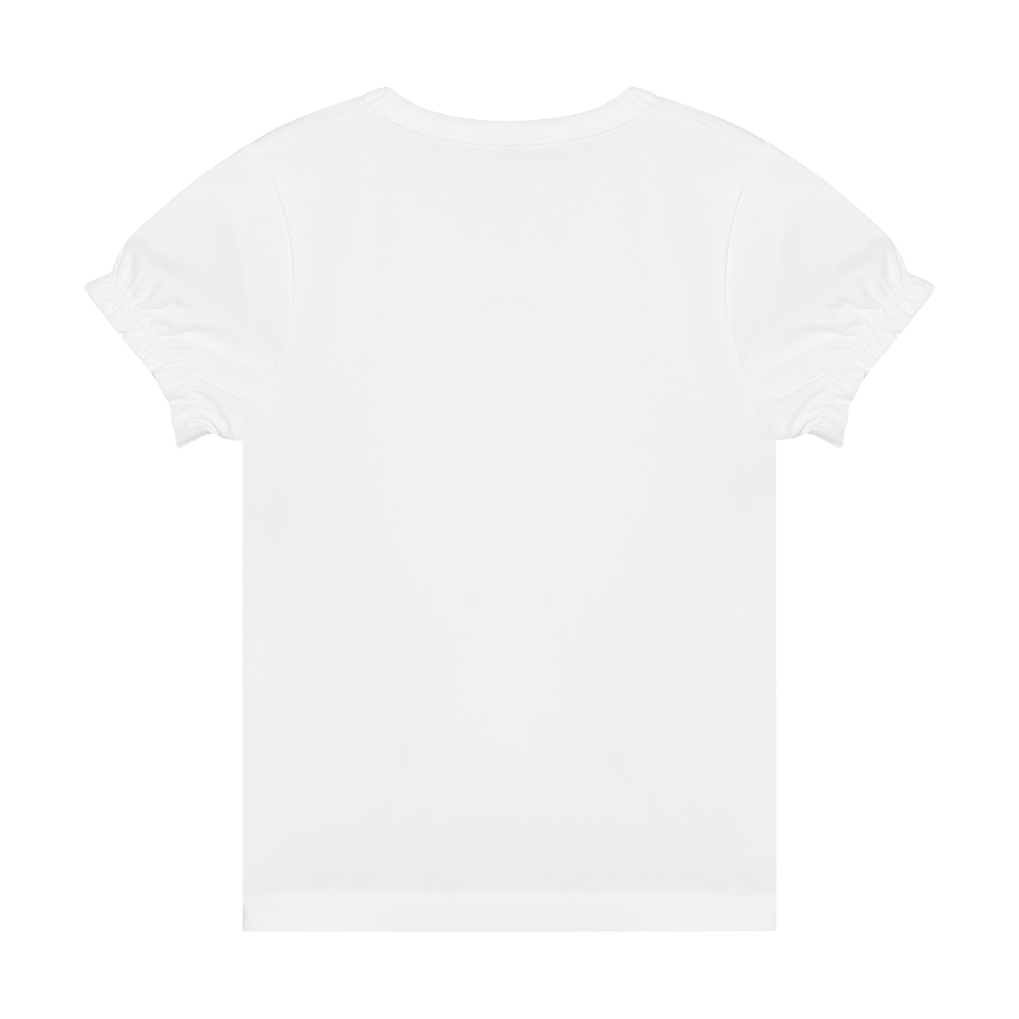 Minymo - Cotton Short Sleeve T-Shirt with Silver Heart Graphic