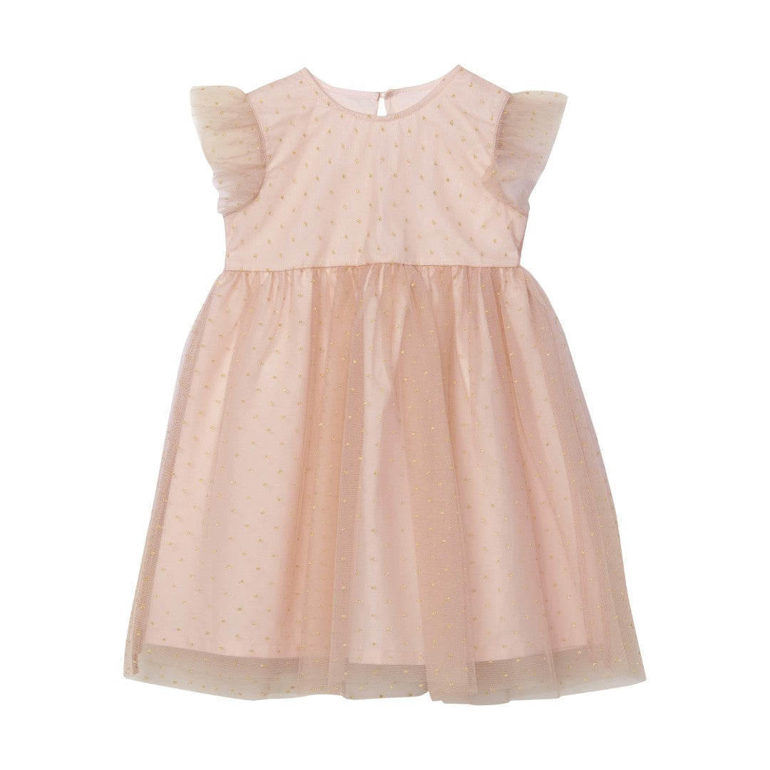Creamie - Pink & Gold Glitter Dress
