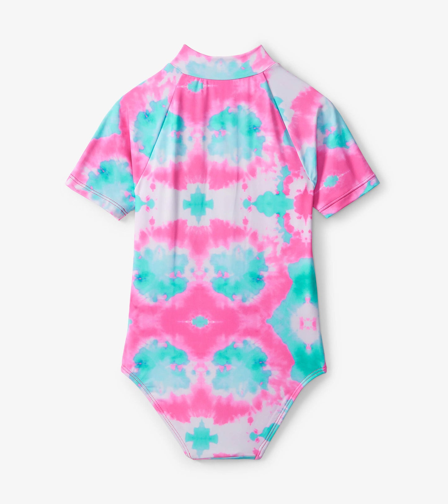 Hatley Tie Dye Rashguard One Piece — sun protection, children's shirts — alternate view