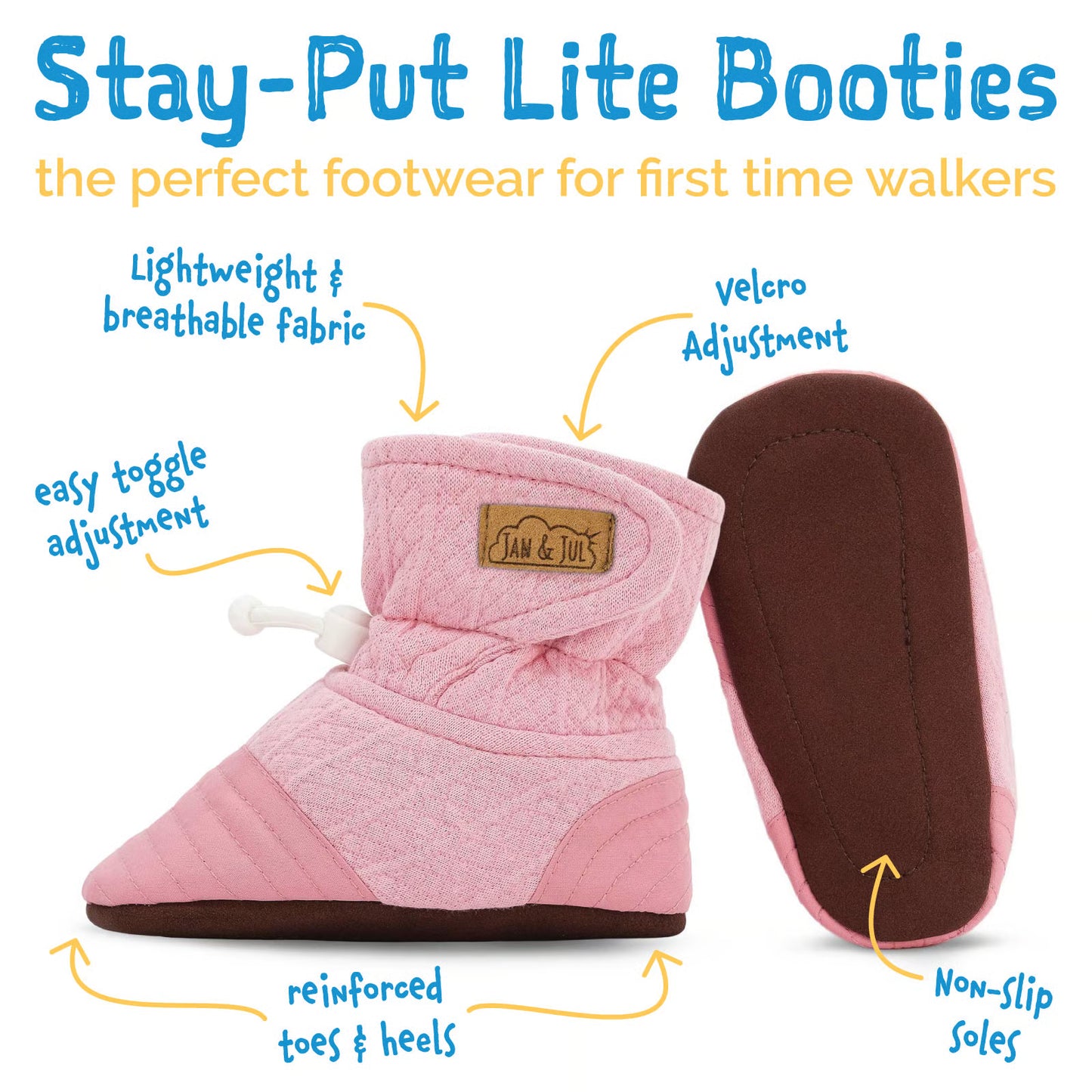Jan & Jul - Baby Stay-Put Lite Booties