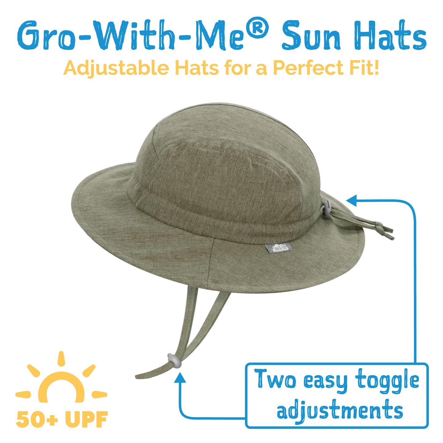 Jan & Jul Kids SunLite Hat | Army Green