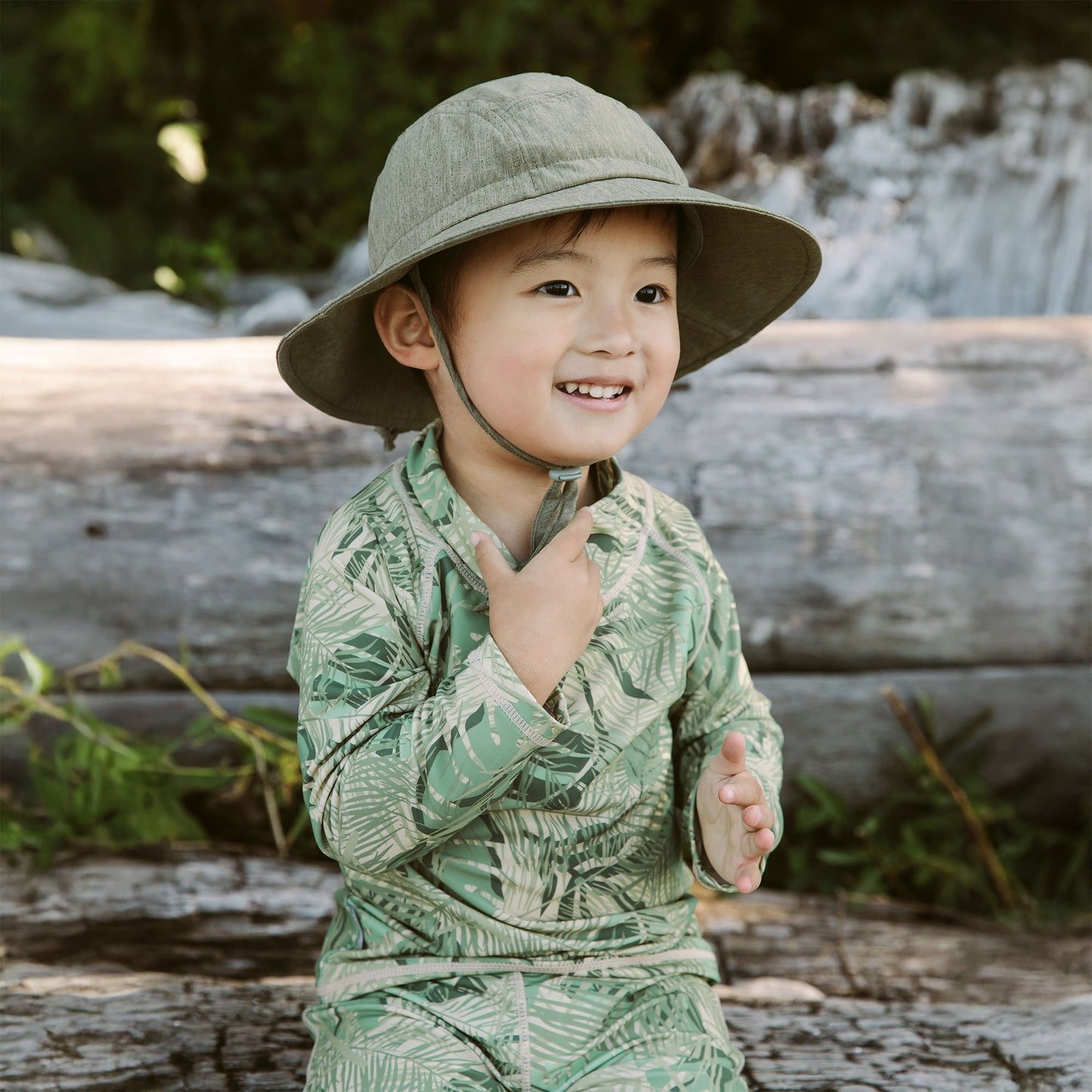 Jan & Jul Kids SunLite Hat | Army Green