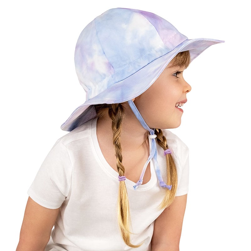Jan & Jul - Kids Cotton Floppy Hats - Cotton Candy Tie-Dye