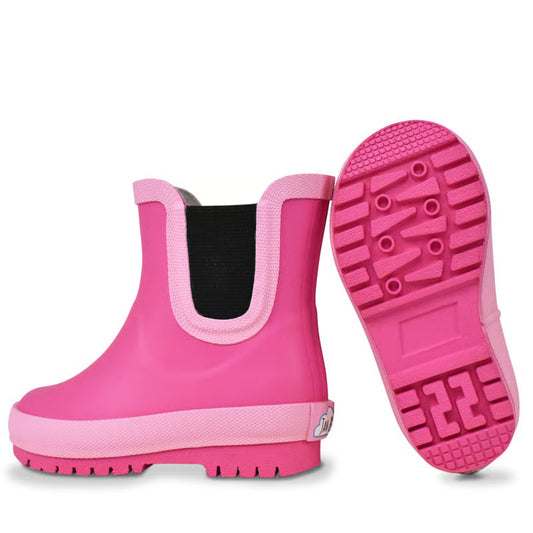 Jan & Jul - Kids Rubber Rain Boots - Watermelon Pink