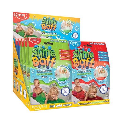 Zimpli Slime Baff Mixed Colours - Kids Sensory Bath Toy