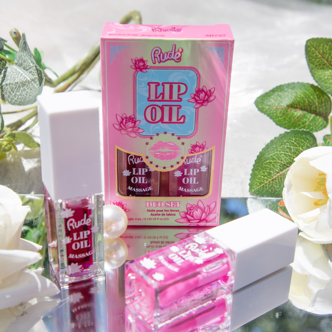 Rude Cosmetics - Lip Oil Massage Duo