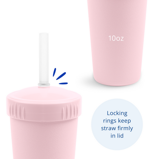 Re-Play Straw Cup with Lid & Straw Assembled - Ice Pink