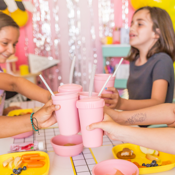 Re-Play Straw Cup with Lid & Straw Assembled - Ice Pink