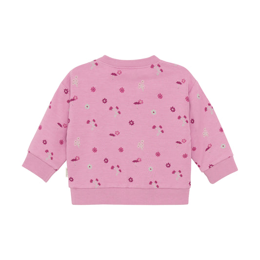 Minymo - Floral Long Sleeve Sweatshirt - 3 months