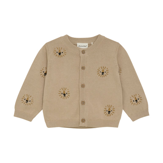 Minymo - Knit Lion Cardigan - 3 Months