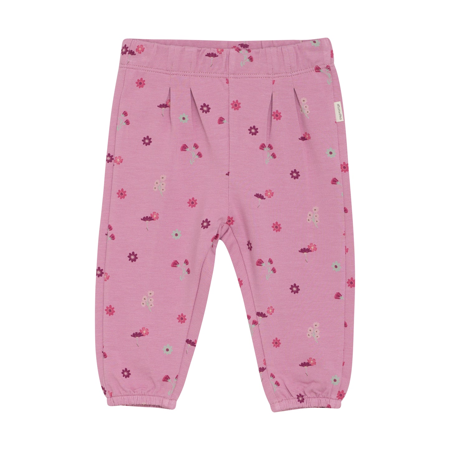 Minymo Pink Floral Infant Sweatpants - 3 Months