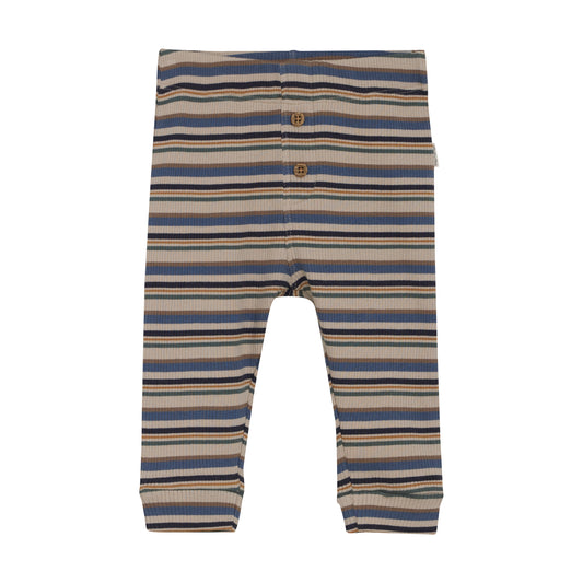 Minymo Striped Ribbed Leggings - 3 Month