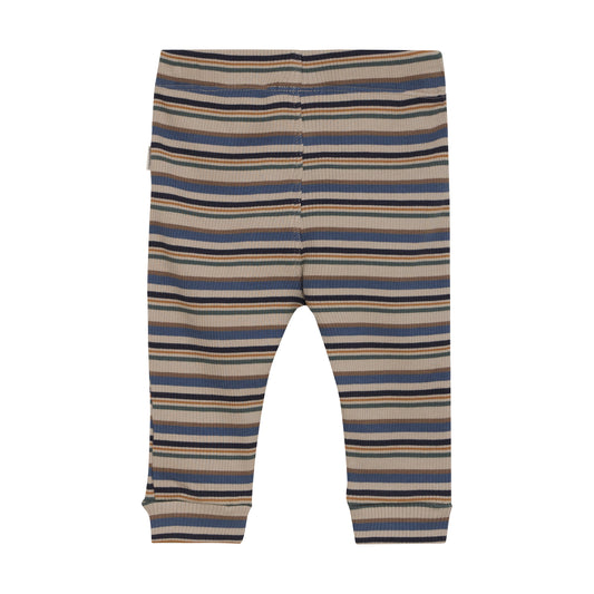 Minymo Striped Ribbed Leggings - 3 Month