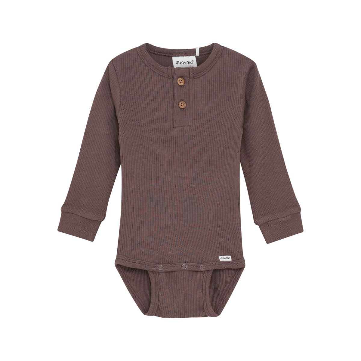 Minymo - Body LS Rib Long-Sleeved bodysuit - 3M