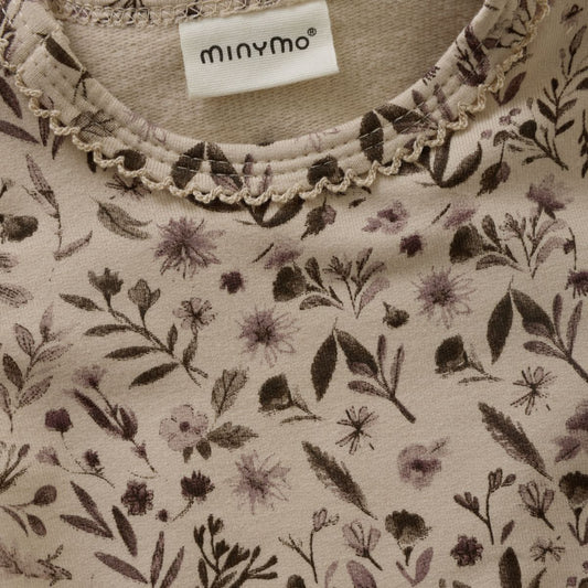 Minymo - Fall/Winter Ls T-Shirt Leaf/Flower Pattern - 3M
