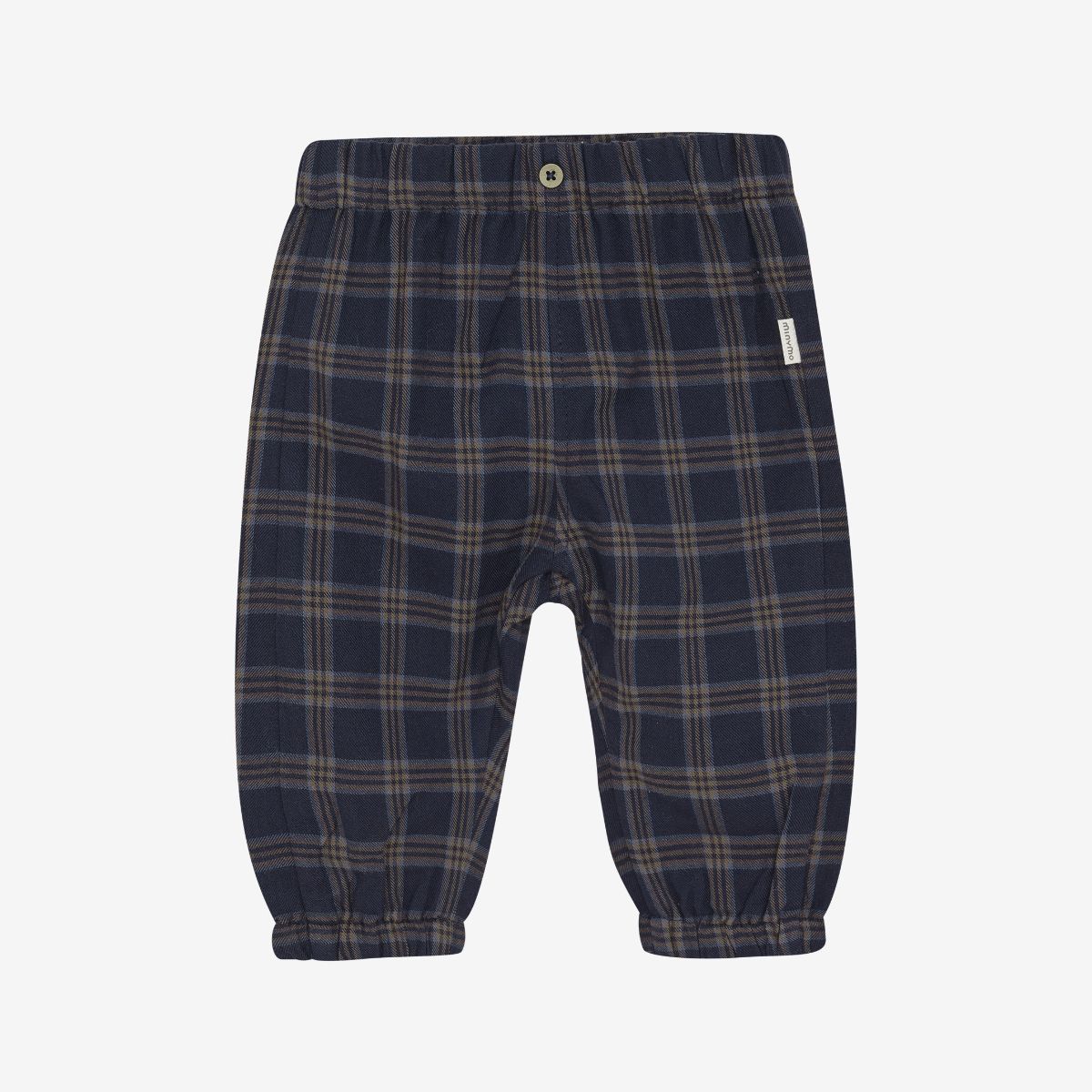 Minymo - Baby Blue Checked Pant - 3M