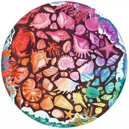 Ravensburger - Jigsaw Puzzle Circle of Colors - Seashells - 500 Pieces Puzzle