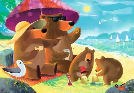 Ravensburger - Bear Family Vacations 2x24 Pc Puzzle