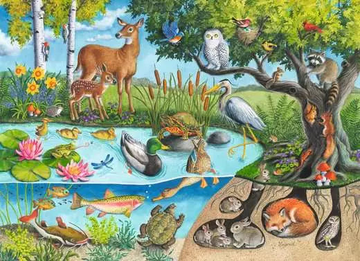 Ravensburger - Animals Above and Below 60 Pc Puzzle