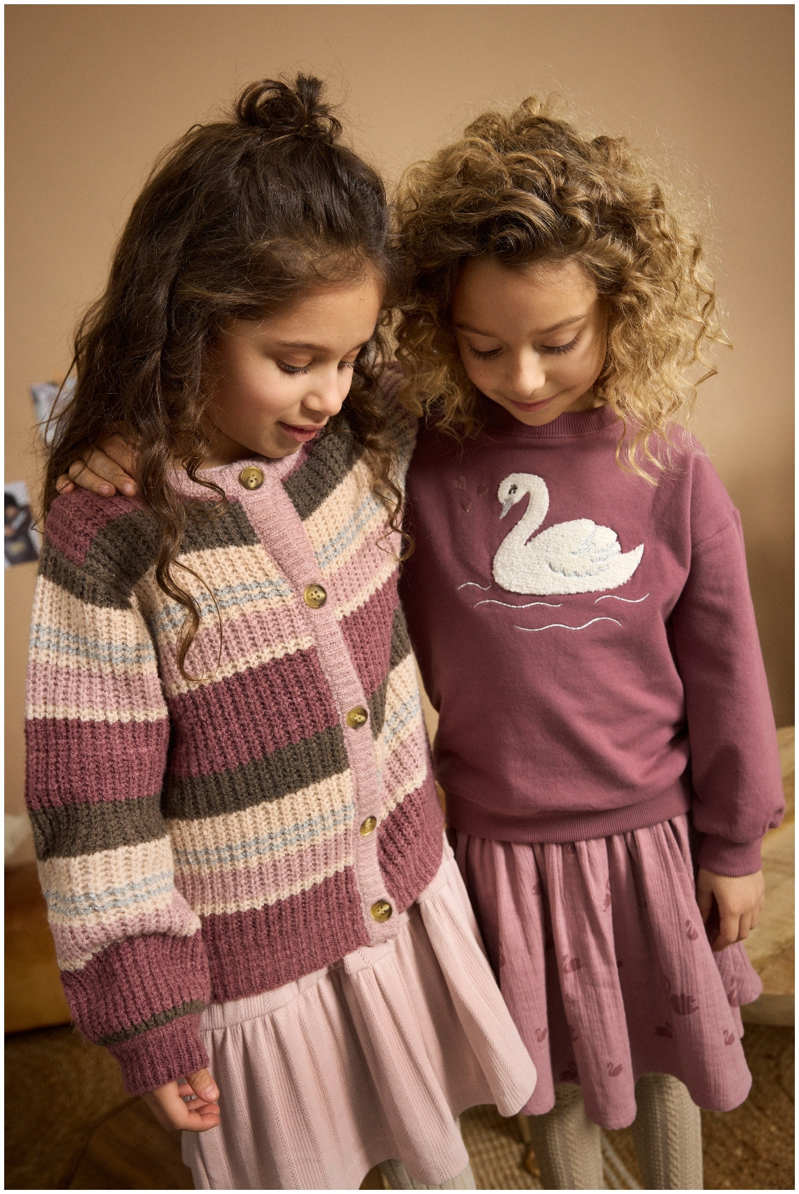Minymo - Girl Cardigan Knit rose - 5Y