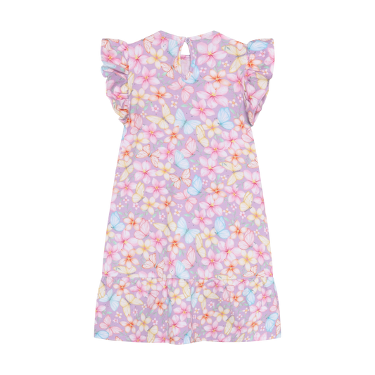 Minymo - Butterflies & Floral Cotton Dress