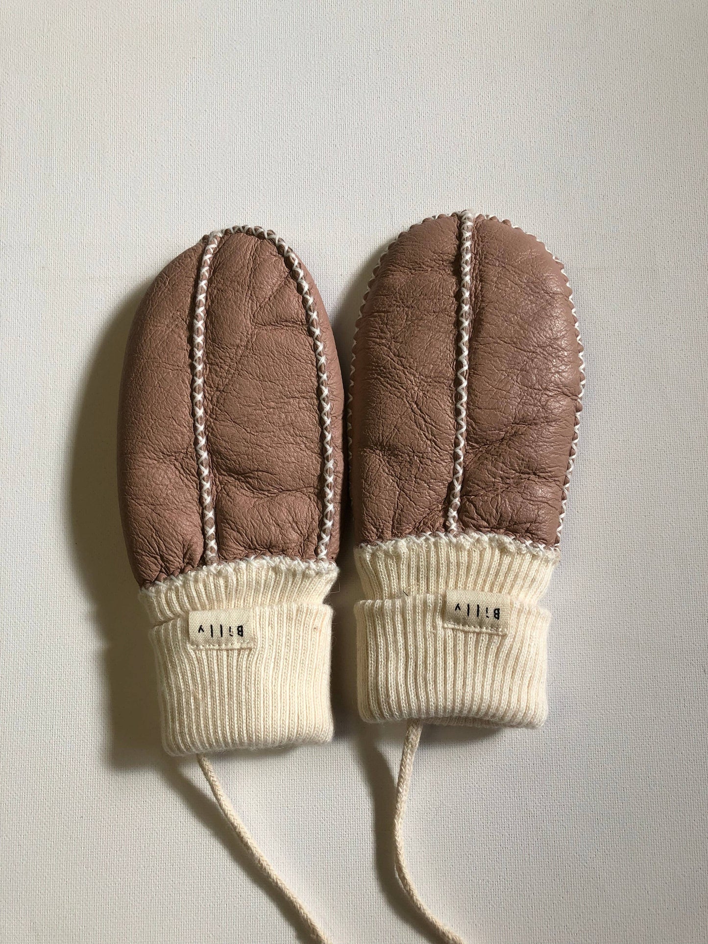 Billy Bamboo - KIDS SHEARLING MITTENS: Black